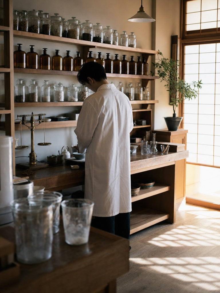 The Nadosei formulation studio in Japan — restraint, precision, eighteen months of iteration